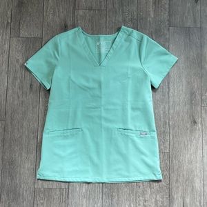 Figs Jade Casma Scrub Top / Jade